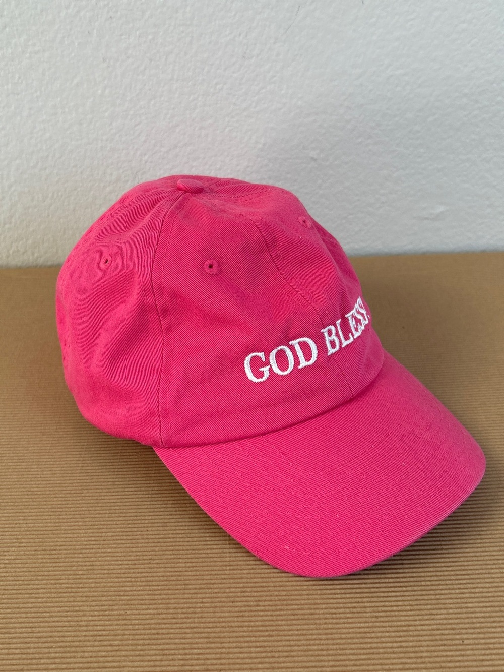 God Bless Pink Baseball Cap